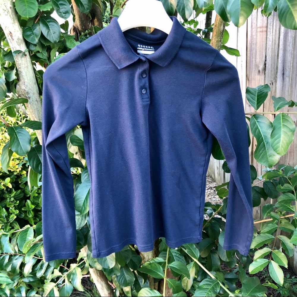 Unisex Polo Shirt Uniform Top Kids Sz. 14/16